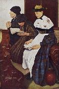 Leibl, Wilhelm Three Women in Church (mk09) china oil painting reproduction